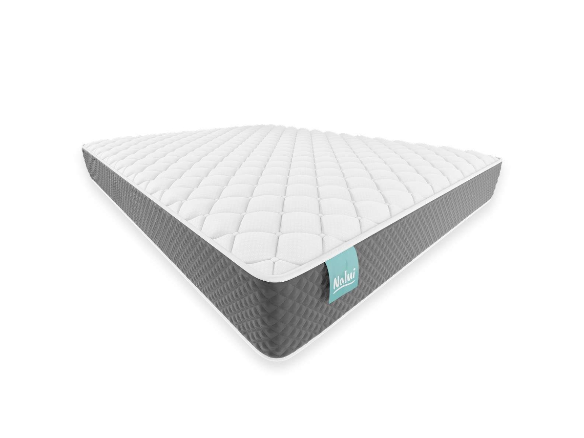 Colchón Viscoelástico 80x180 cm NALUI One 20 Firmeza Média Alta Grosor 21cm tecido 3d multicapa 8 fabricado em Espanha cinza