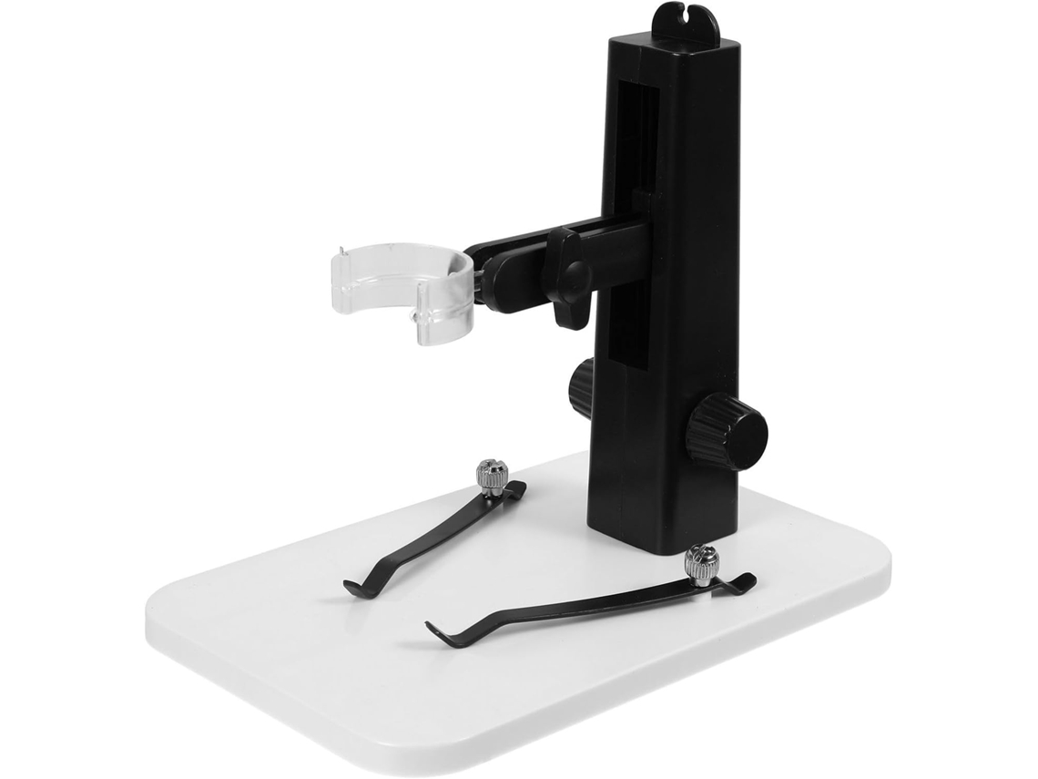 Suporte Ajustável De Plástico Para Microscópio Digital Com Base Estável.