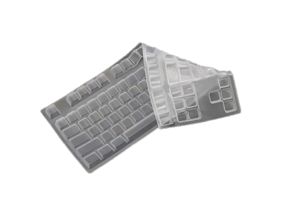 Capa Protetora Para Teclado De Computador De Mesa V500pro Com 87 Teclas, Transparente, À Prova De Poeira E À Prova Dágua Everley891