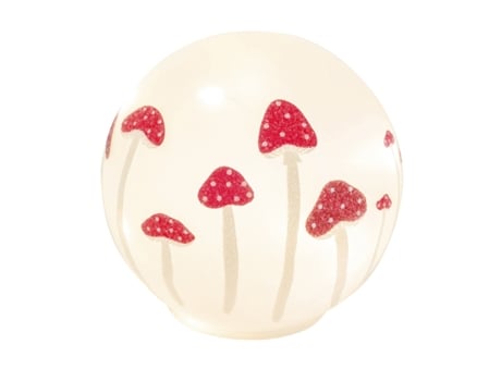 Bola 12cm C/led C/cogumelos 22405348 Gl Gehlmann