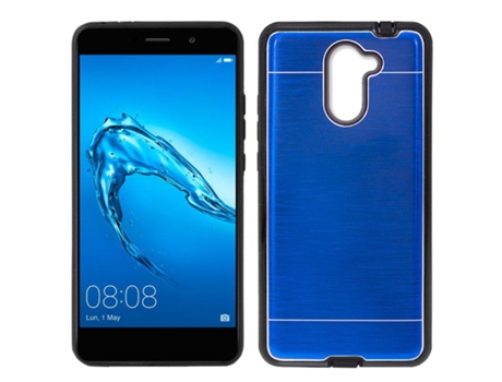 Capa Huawei Y7 Aluminio Azul