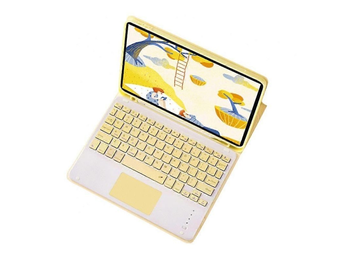 Fasst funda com Teclado Bluetooth para Ipad Air 5ª 2022/4ª 2020 10.9" Suporte para Lápis, Retrátil, Ângulo Ajustável, Sem Fio
