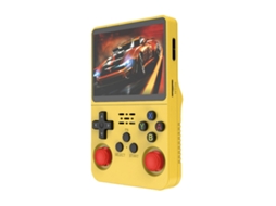 Emulador De Console Prox 64 Gb 15000 Jogos Retro Tela Hd De 3,5 Amarelo Avizar