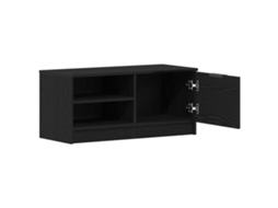 Conjunto 1 Gabinete Para Tv Vidaxl Preto Derivados De Madeira (80 X 35 X 36,5 Cm)