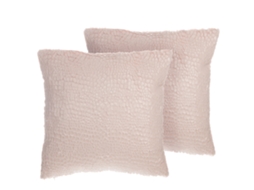 Conjunto de 2 almofadas BELIANI Peony de Poliéster Rosa 45x45x12
