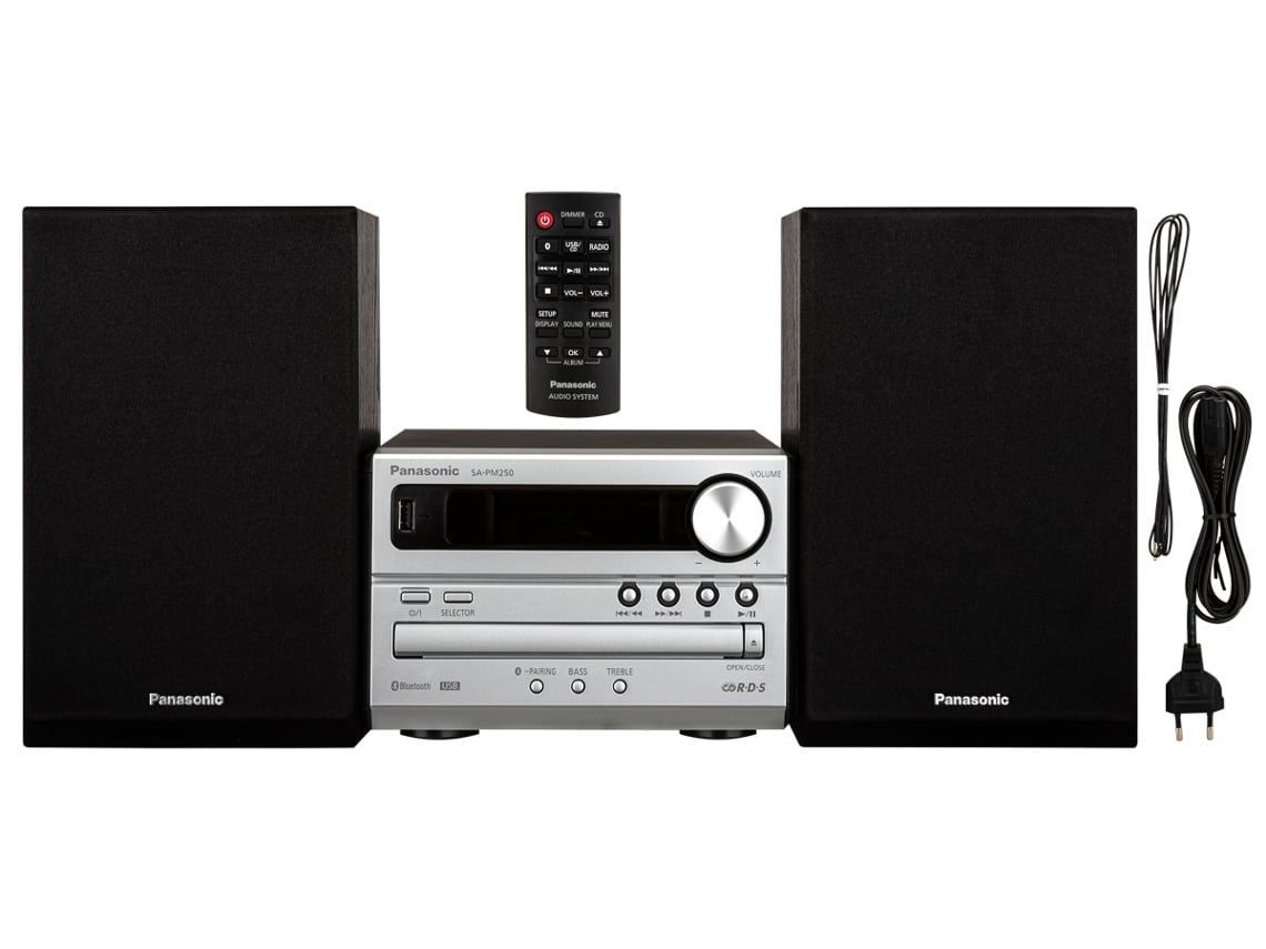 Aparelhagem Hi-Fi PANASONIC SC-PM250EC-S | Worten.pt