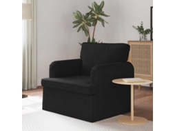 Vidaxl Sofá Preto 84 X 80 X 85 Cm Tecido