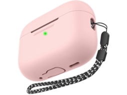 Capa Protetora De Silicone Ahastyle Pt187 De Peça Única Com Cordão Para Airpods Pro 2