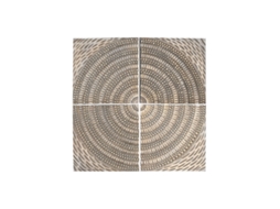 Decoração de parede moderna Gold Home Esprit 80 x 3,5 x 80 cm (4 peças)