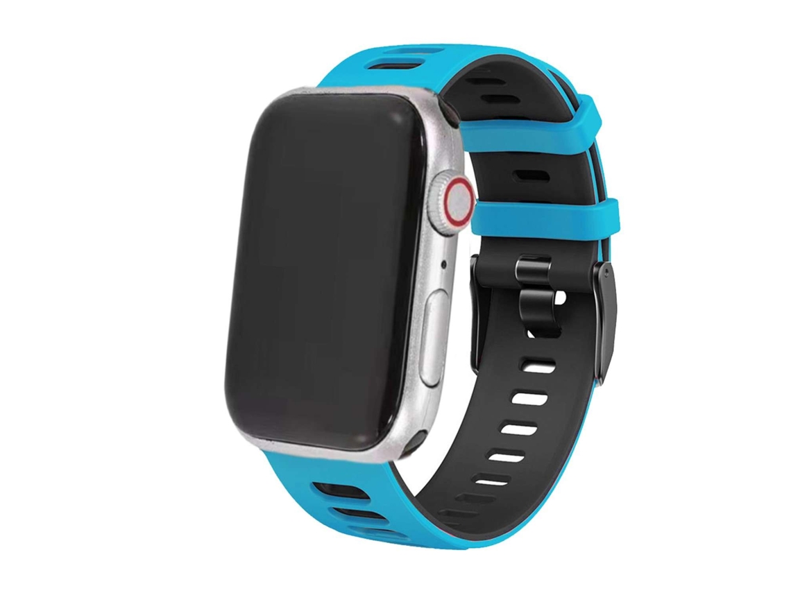 Bracelete Pioneer para Apple Watch Series 6 44Mm Azul Claro e Preto