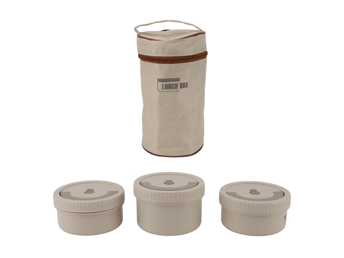Container Isolado LAXISCREED Aço Inox 316 Hermético 3pcs