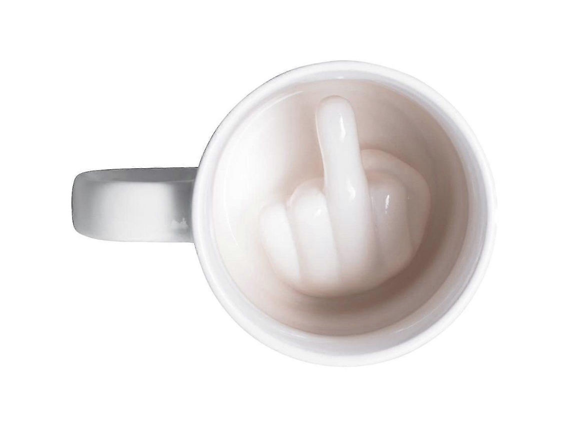 Caneca De Café, Caneca De Cerâmica Com Adesivo, Dedo Médio, Xícara De Chá Ly Ebike