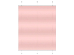 Vidaxl Rosa Plissada Cega 105x150 Cm Largura Tecido 104,4cm Poliéster