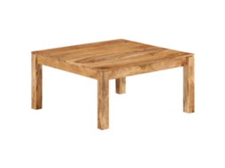 Vidaxl Mesa De Centro 80x80x40 Cm Madeira De Acácia Maciça