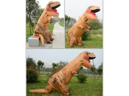 Fantasia Inflável De Dinossauro Para Adultos Halloween Cosplay Vestuário