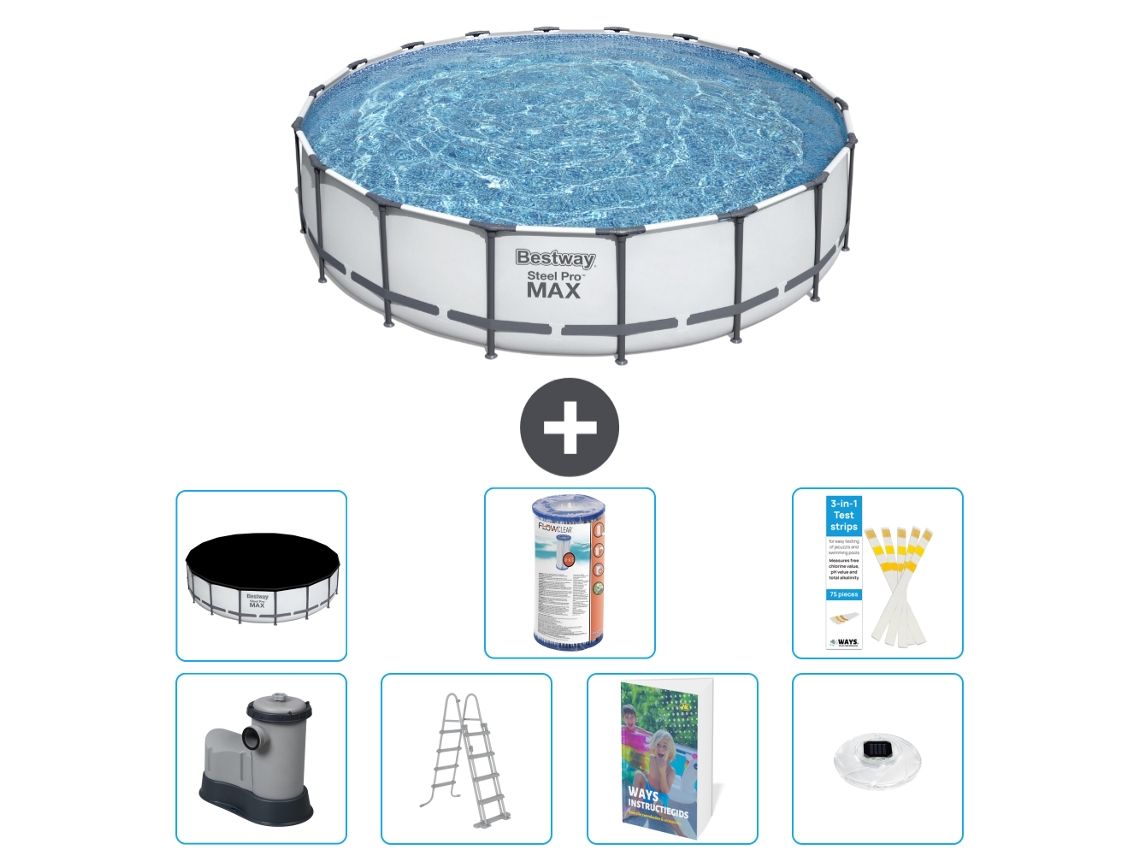 Bestway Piscina Bestway Steel Pro Max Redonda - 549x122 Cm - 8-peças S622