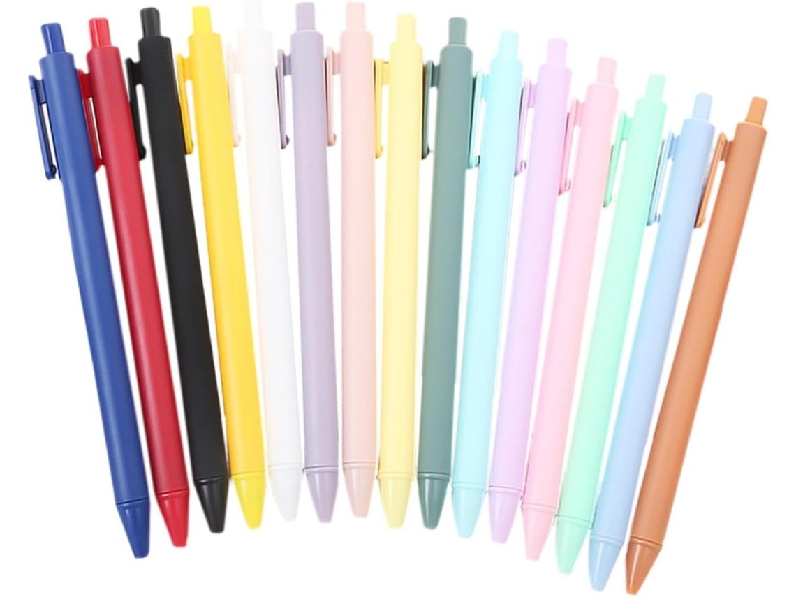 Canetas Em Gel Para Material De Escritório, Com Mecanismo Botão,