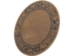 Painel Frontal De Armário Vintage Shineofi Em Latão Com Design Do Zodíaco Chinês, Em Cobre Antigo