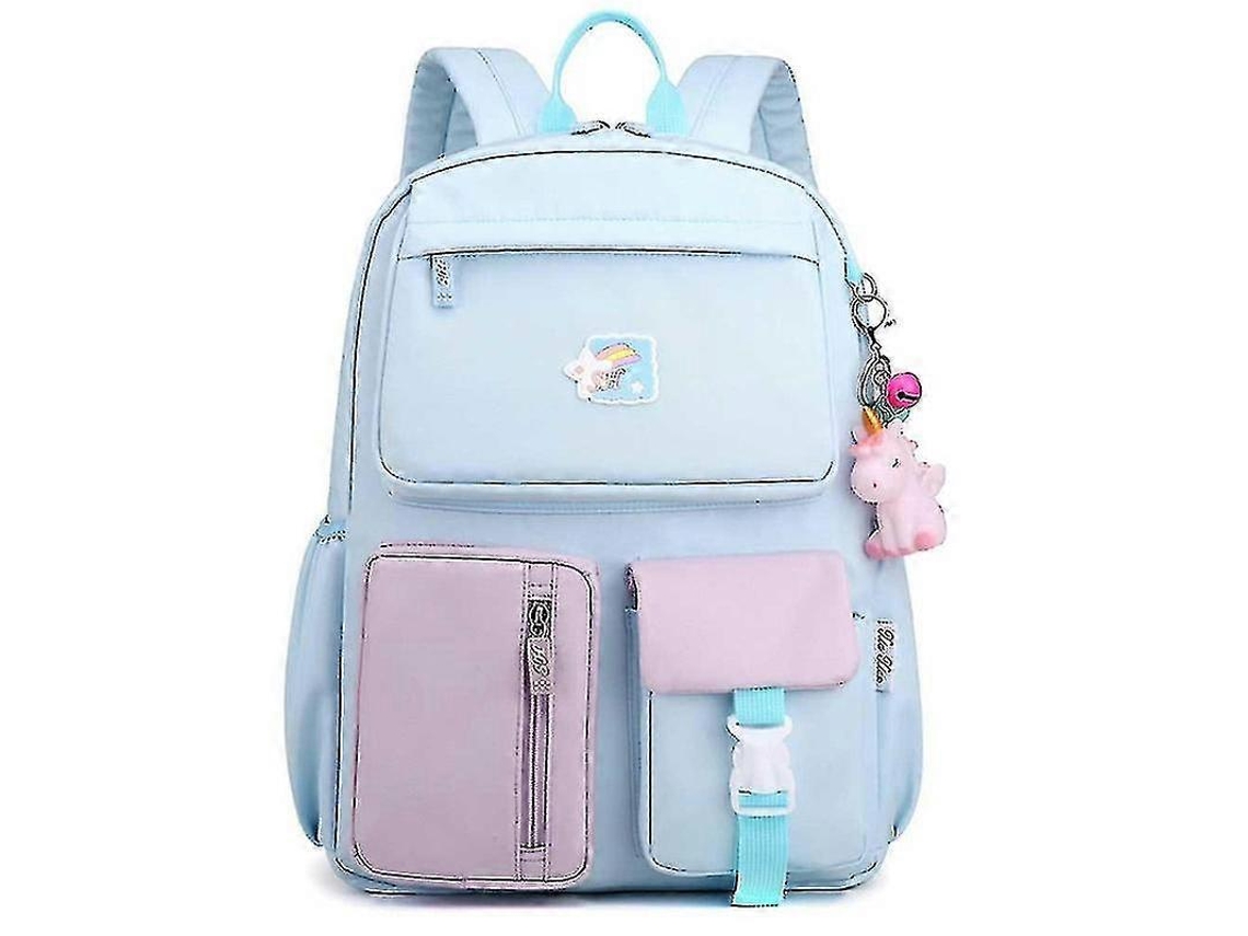 Mochila Escolar, Mochila Para Estudantes Do Ensino Médio, Mochila Moderna, Pequena, Roxa E Rosa.