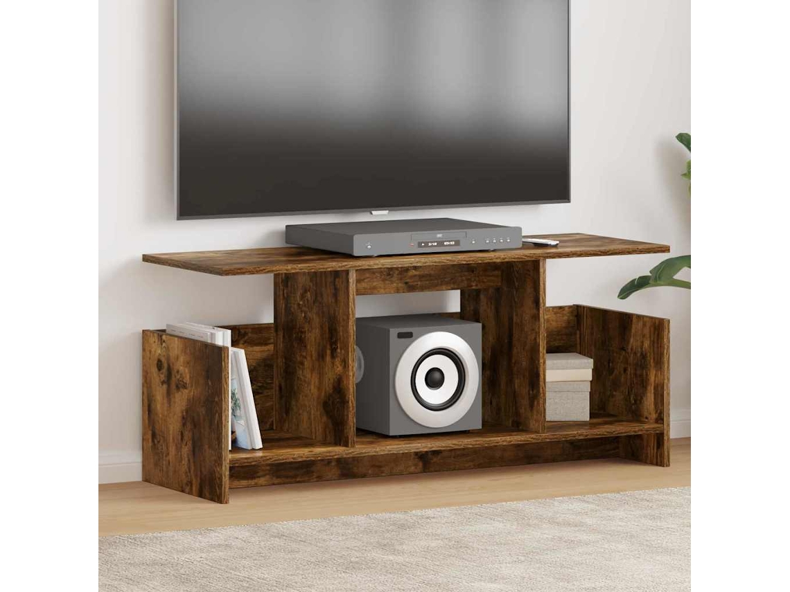 Vidaxl Suporte Para Tv 102 X 35 X 45 Cm Carvalho Defumado