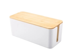 Box For Storing Documents, Cables And Sockets, 320 X 135 X 130 Mm, White