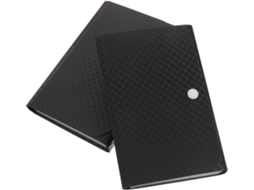 Conjunto de 2 pequenas pastas de polipropileno para documentos, expansíveis e com várias camadas de classificação, Ideais