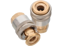 Adaptadores De Inflação De Latão De 1/4" Com Trava Rápida,