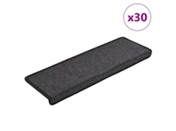 Vidaxl Tapetes De Escada 30 Peças 65x21x4 Cm Antracite Borda Retangular