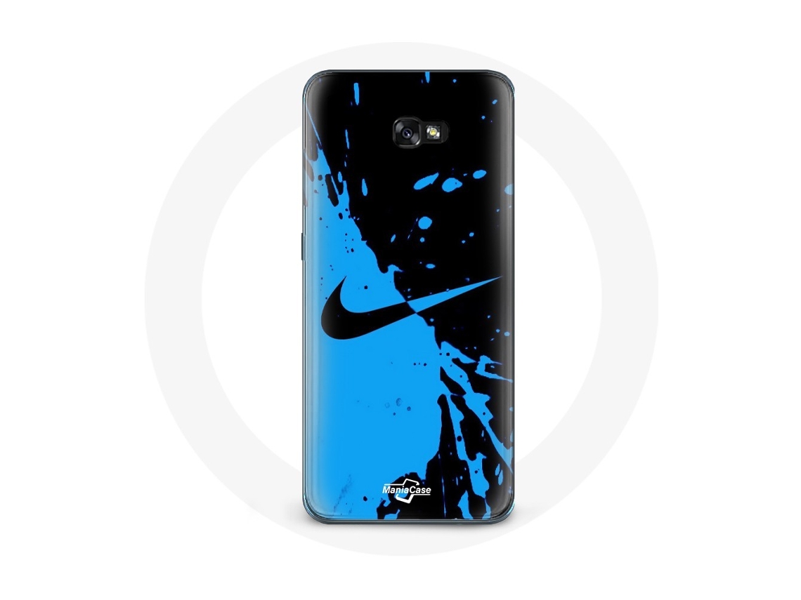 Capa para Samsung Galaxy A3 2017 Nike logotipo azul e preto