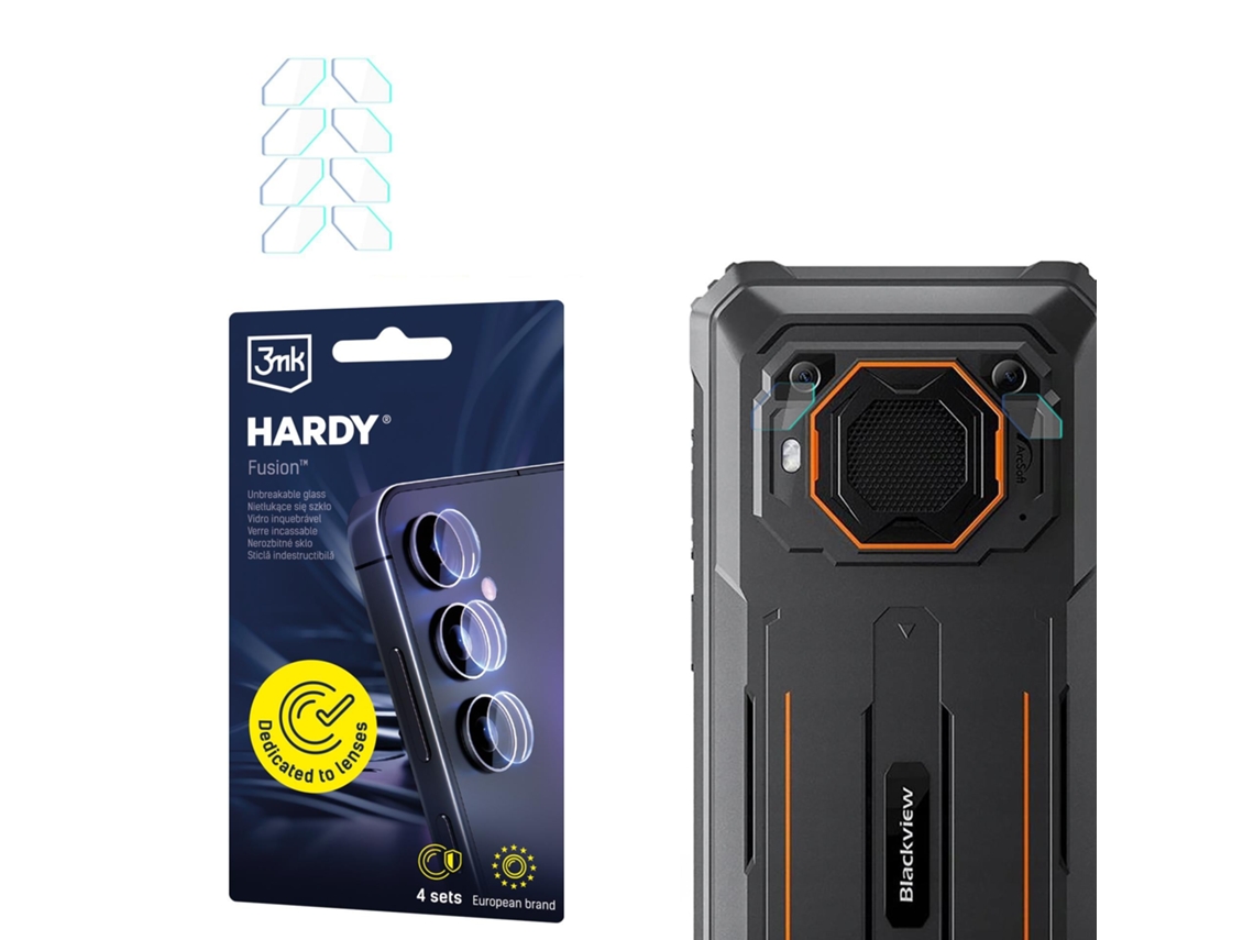 Película De Ecrã Blackview Bv6200 / Bv6200 Pro 3mk Hardy Fusion Lens Protection
