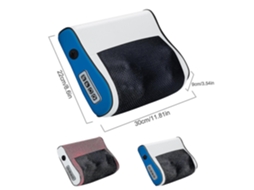 Lurelia Apoio Cervical Ergonómico Shiatsu 3d Com Calor Azul E Vermelho