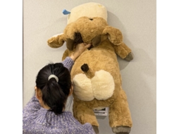 Boneco de Pelúcia Longo “trabalhador Boi e Cavalo” com Meleca da Sorte e Puxa saco Marrom CHABERLU