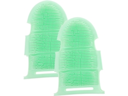 Lurelia Kit De 2 Escovas De Silicone Para Banho De Cuidado Corporal, Dupla Face, Massagem Suave E Portátil, Uso Diário