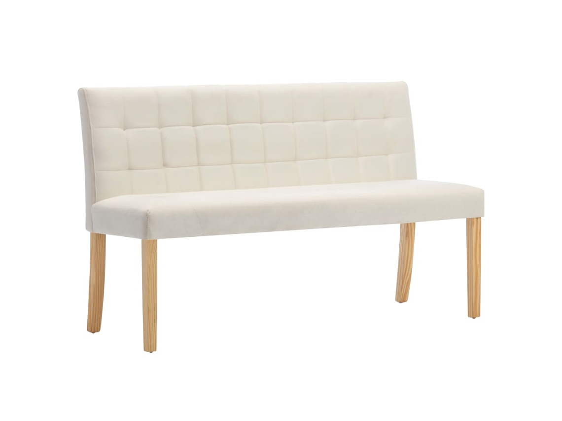 Bench, Benches Vidaxl Creme Veludo (n/a)