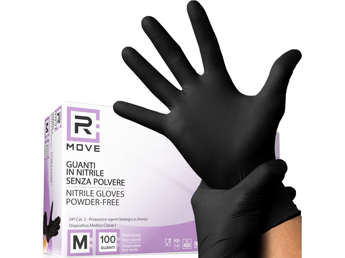 Guanti Monouso In Nitrile R Move Rmglbk100002
