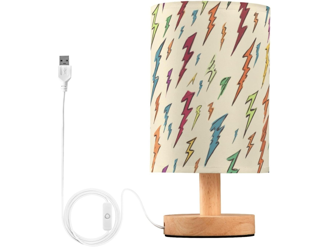 Luminária De Cabeceira Colorida Kcldeci Para Quarto, Estilo Fazenda, Mesa De Cabeceira, Luminária De Mesa Para Sala