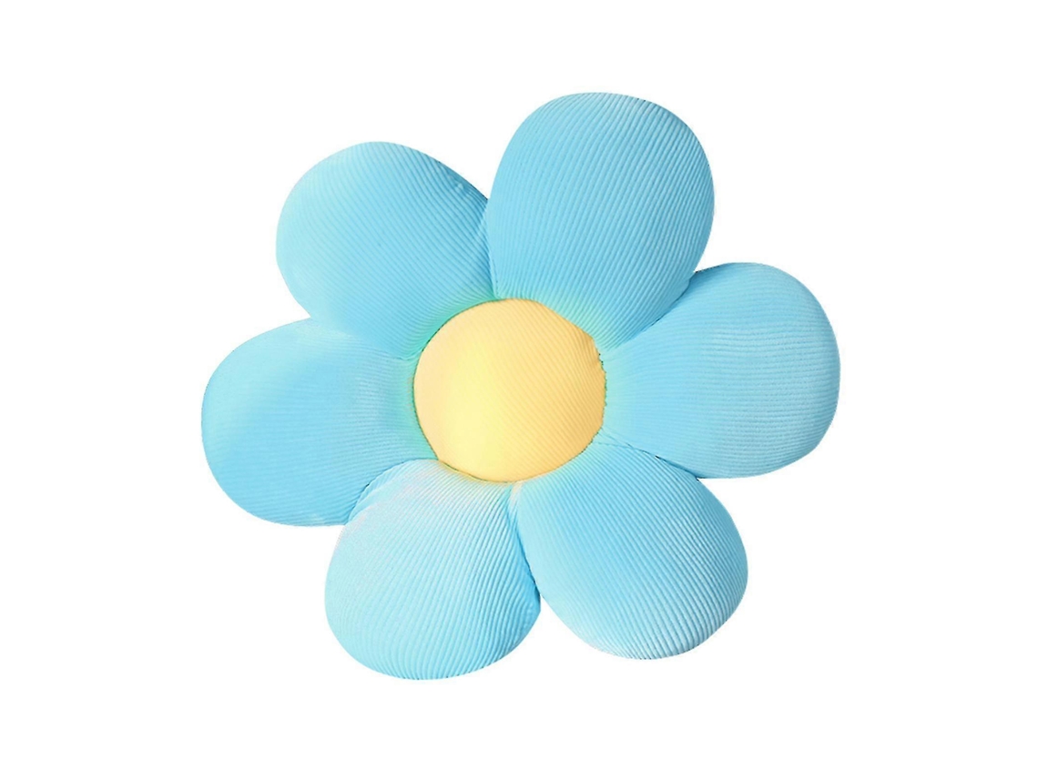 Omni cojín de Piso Floral Cómodo para Niñas, Adolescentes Y Bebés para Leer Y Descansar 50cm Azul