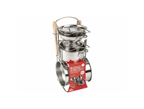 Conjunto de cozinha em aço inoxidável