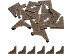 50 Peças Proteções De Ângulo Vintage E Aliança De Zinco 26mm Para Quadros De Fotos E Álbuns Scrapbooking