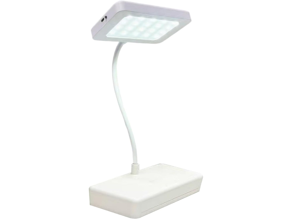 Luminária De Leitura Organizador Mesa 20x15x20cm, Luz Portátil Em Abs, Dispositivo Decorativo Resistente
