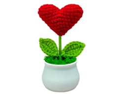 Flores De Crochê Para Decoração De Home Office, Flores Artificiais Em Vasos Com Artesanato Requintado, Exibição De Flores Eternas Tecidas À Mão Para E