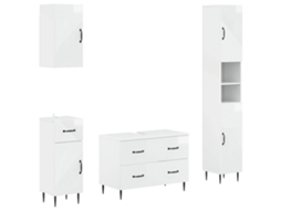 Vidaxl Conjunto De Armários De Banheiro Com 4 Peças Haarlem