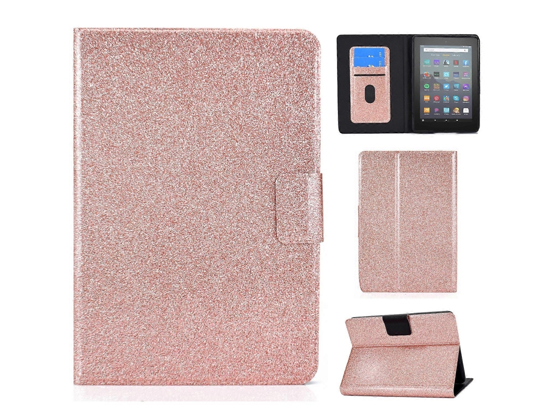 Capa de couro inteligente Webake para tablet Amazon Kindle Youth (lançamento de 2022) com verniz e glitter