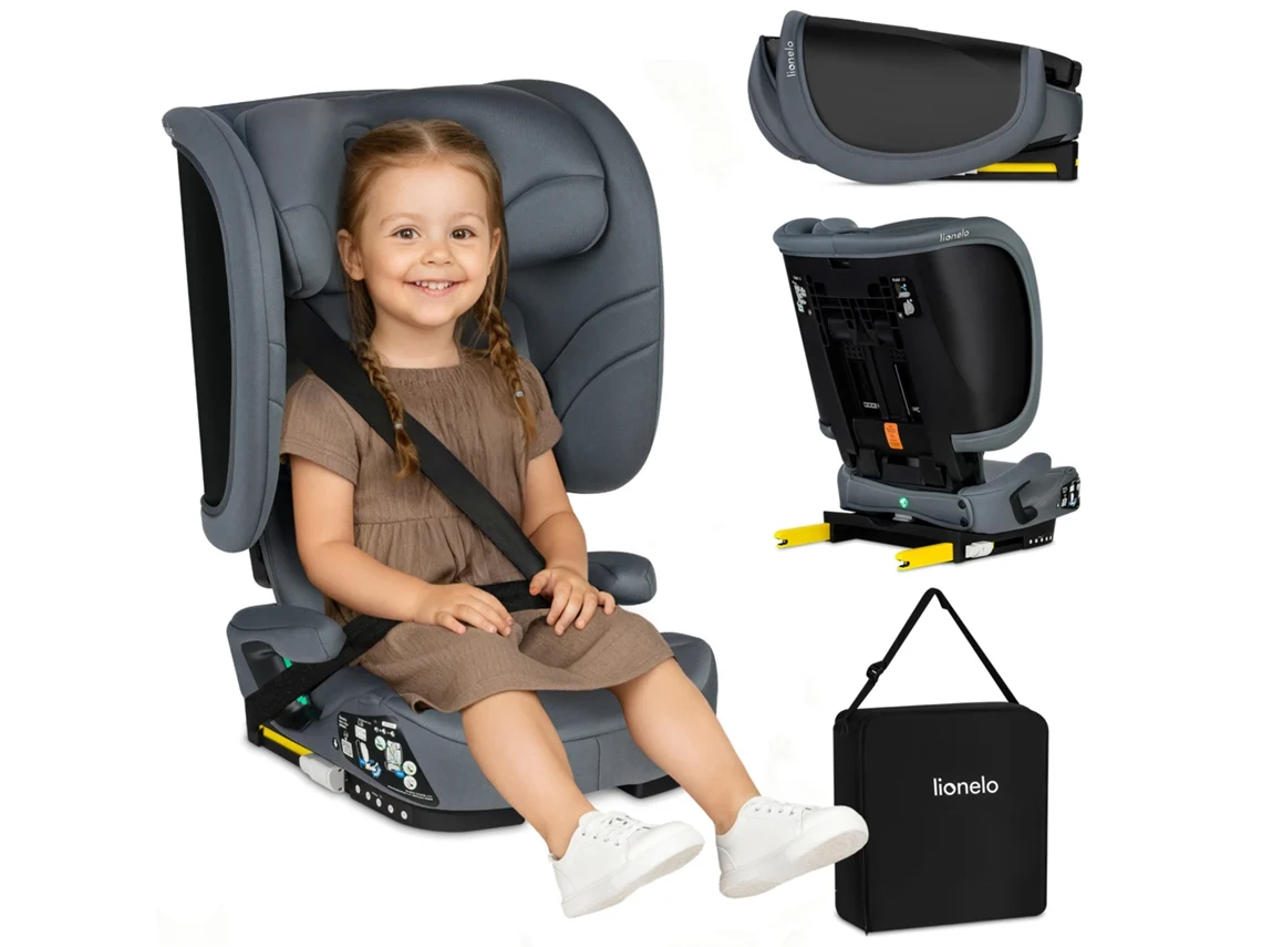 Cadeira Auto Lionelo Orin I-size 76-150cm - Isofix - Dobrável - Leve - Grupo 1/2/3