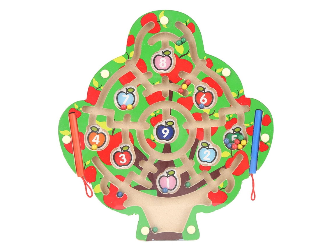 Ats jogo Educatsivo de Labirinto Magnético de Madeira para Crianças Jogo de Tabuleiro para Treinamento Cerebral Crianças Brinquedo Educatsivo