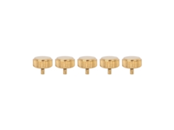 Conjunto de 5 peças de coroa Ouro para relógio mecânico de quartzo com reposicionamento, 6,5 mm