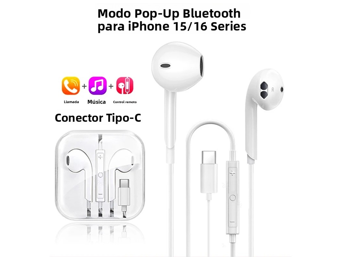 Fones de Ouvido Originais, Fones de Ouvido Estéreo Intra auriculares, Acessórios para Celular de 3,5 Mm MDUG (série 15/16)