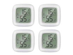 Termômetro E Higrômetro Digitais Internos - Pacote Com 4 Mini Termômetros Lcd Com Medidor De Umidade Para Quarto De Bebê