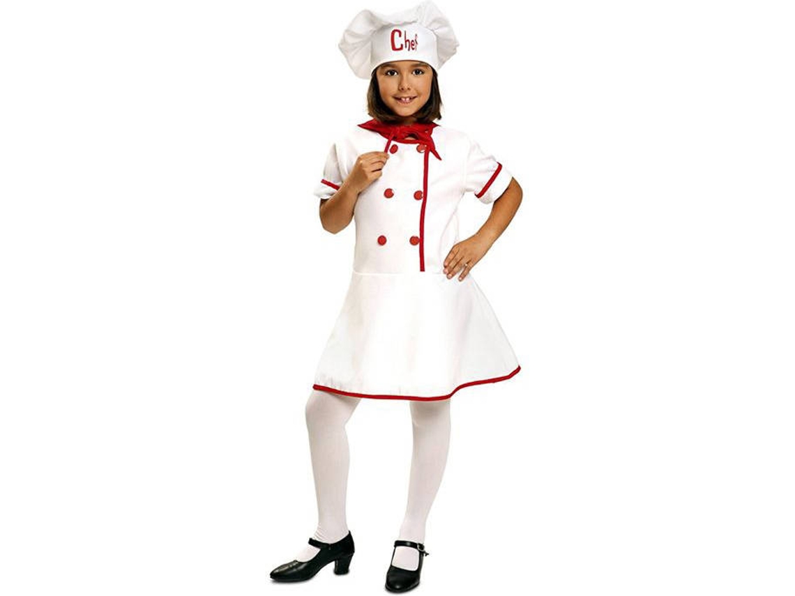 Fato de Menina VIVING Cozinheira (Tam: 7-9 anos)