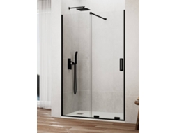Divisória De Duche Frontal 1+1 Cirene (kenna) Walk-in 115 Cm Perfil Ouro